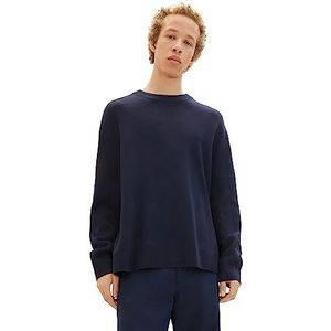 TOM TAILOR Denim Herentrui met ronde hals en losse pasvorm, 10668-sky Captain Blue, M