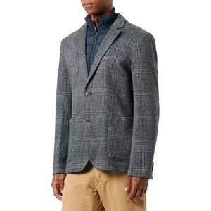 TOM TAILOR Herenblazer, 32807 - Grijs Blauw Houndstooth, 48