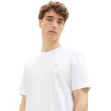 Tom Tailor T-shirt Basis T Shirt 1037655xx12 20000 Mannen