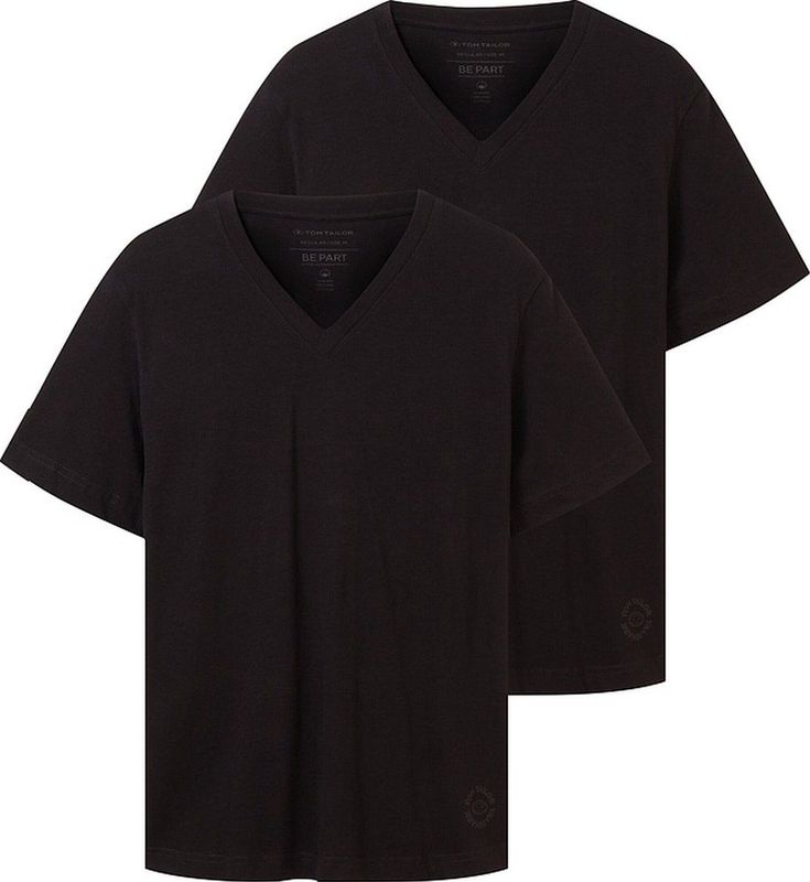 TOM TAILOR double pack v-neck tee Heren T-shirt