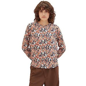 TOM TAILOR 1037880 damesblouse, 32369 - Kleine grijze Tie Dye Floral