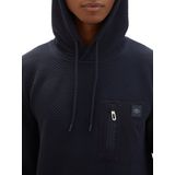 Tom Tailor - Hoodie - Heren - Blauw - Polyester - 1037861