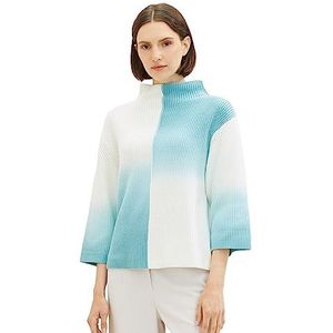 TOM TAILOR Damestrui met kleurverloop, 33797-teal offwhite sprayed design, 3XL