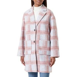 TOM TAILOR Damesmantel met ruitpatroon, 33772-Rose Grey Check, XL