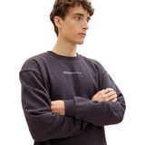 TOM TAILOR - Denim - Sweatshirt - Effen Kleur - Slim Fit, Zachte Sweatstof