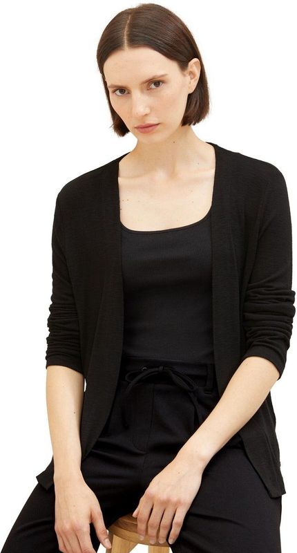 TOM TAILOR - Basic - Zomercardigan - Zwart
