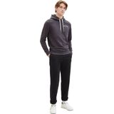 TOM TAILOR - Herensweater - Wit - Hoodie met Logoprint