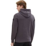 TOM TAILOR - Herensweater - Wit - Hoodie met Logoprint