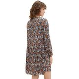 TOM TAILOR Damesjurk, 32370 - Navy Small Tie Dye Floral, 38