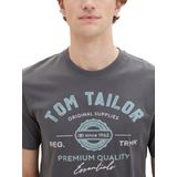 TOM KLEERMAKER - T-shirt - Katoen - Effen Kleur - Logoprint