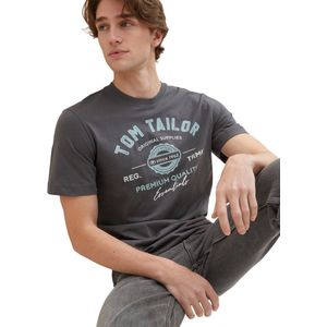 TOM KLEERMAKER - T-shirt - Katoen - Effen Kleur - Logoprint