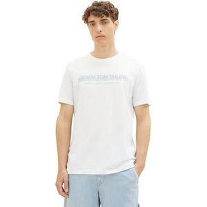 Tom Tailor Denim - 1037653 - T-Shirt - Wit - Slim Fit