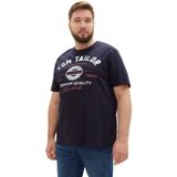 TOM KLEERMAKER - T-shirt - Katoen - Met Logoprint - Grote Maten