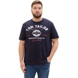 TOM KLEERMAKER - T-shirt - Katoen - Met Logoprint - Grote Maten