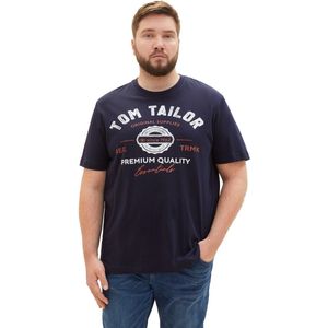TOM KLEERMAKER - T-shirt - Katoen - Grote Maten - Met Logoprint