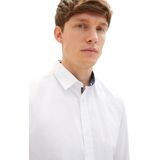 Tom Tailor - 1037435 Overhemd - Blauw - Katoen - Langarm