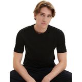 Tom Tailor T-Shirt Kurzarmshirt mit Rundhalsausschnitt, einfarbig im Doppelpack