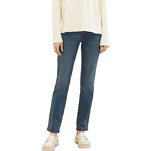 TOM TAILOR 1039429 Alexa Straight Jeans voor dames, 10281 - Mid Stone Wash Denim