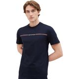 Effen T-shirt - Klein Logo - Korte Mouwen - Biologisch Katoen