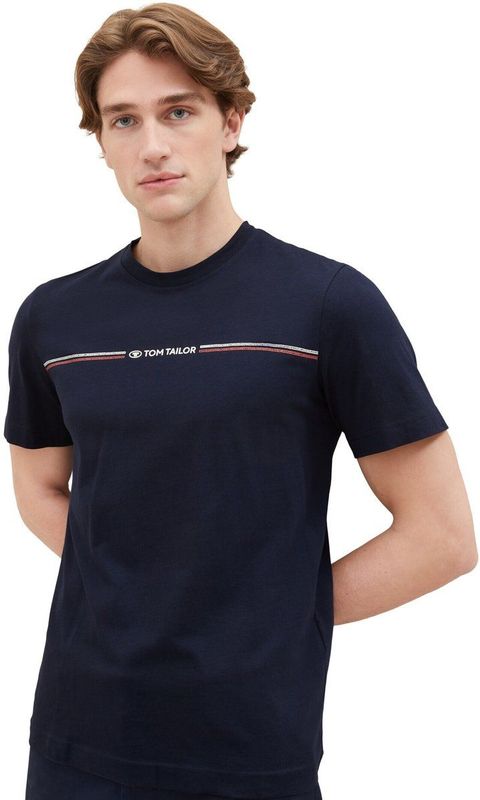 Effen T-shirt - Klein Logo - Korte Mouwen - Biologisch Katoen