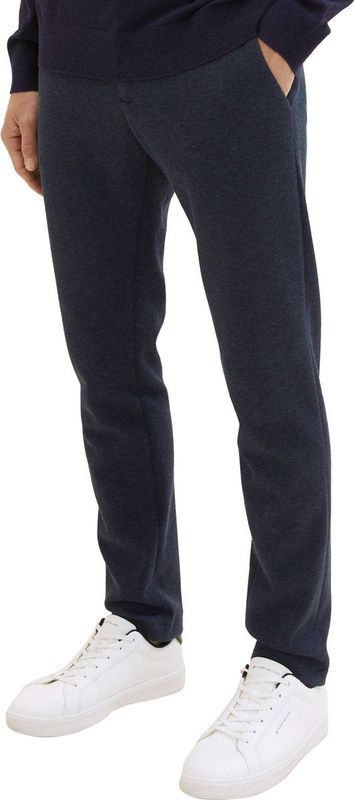 TOM TAILOR - 1037546 - Joggingbroek - Blauw - Slim Fit Piqué met Elastische Tailleband