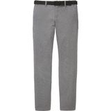 TOM TAILOR - 32284 - Chino Broek - Wit - Stretch Piqué, Slim Fit, Normale Taillehoogte