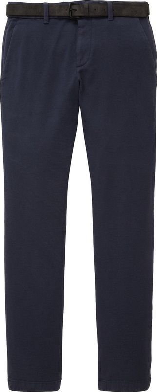 TOM TAILOR - 32284 - Chino Broek - Wit - Stretch Piqué, Slim Fit, Normale Taillehoogte