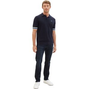 Tom Tailor - JOSH - Jeans - Blauw - Slim Fit, Ritssluiting, 78% Katoen, 20% Polyester, 2% Elastaan