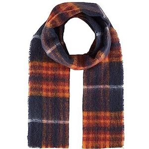 TOM TAILOR Gebreide sjaal voor heren met ruitpatroon, 33927-navy multicolor check, One Size