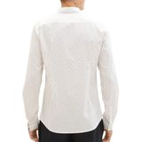 Tom Tailor - Casual Overhemd - Blauw - Stretch - Slim Fit