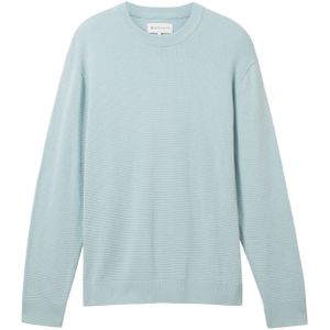 TOM TAILOR - 1038285 - Sweater - Dusty Mint Blue - Heren