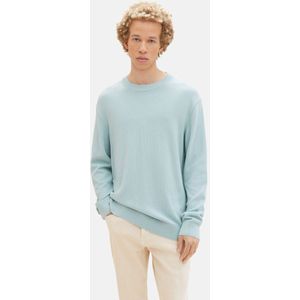 Tom Tailor - Gebreide Trui - Effen Kleur - Normale Pasvorm - Lange Mouwen