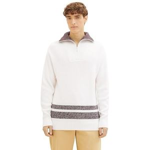 TOM TAILOR Denim Herentrui, 12906 - Wool White, XS