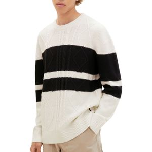 TOM TAILOR Denim Herentrui, 12906 - Wool White, XL