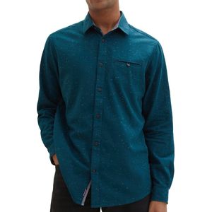 TOM TAILOR Herenhemd, 21179 - Deep Pond Green, L