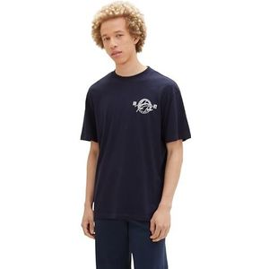 TOM TAILOR Denim T-shirt voor heren, 10668 - Sky Captain Blue, M
