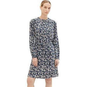 TOM TAILOR Jurk  blauw / navy / lichtgrijs