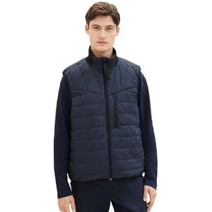 TOM TAILOR Denim Heren 1038924 vest, 10668-Sky Captain Blue, XL, 10668 - Sky Captain Blue, XL