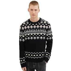TOM TAILOR Denim 1039733 Sweatshirt voor heren, 29999 - Zwart