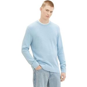 TOM TAILOR Denim Herentrui, 32245 - Washed Out Middenblauw, M