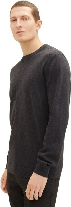 Tom Tailor - BASIC CREWNECK - Herenpullover - Effen - 100% Katoen