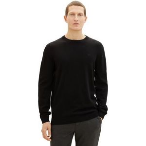 Tom Tailor - BASIC CREWNECK - Heren Trui - Effen - 100% Katoen