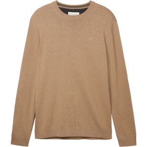 Tom Tailor - BASIC CREWNECK - Herenpullover - Effen - 100% Katoen