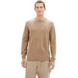 Tom Tailor - BASIC CREWNECK - Heren Pullover - Effen - 100% Katoen