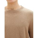 Tom Tailor - BASIC CREWNECK - Heren Pullover - Effen - 100% Katoen