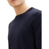 TOM TAILOR basic crewneck knit Heren Trui - Maat XL