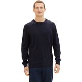Navy Melange - Pullover - 100% Bovenmateriaal - Regular Fit