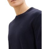 Navy Melange - Pullover - 100% Bovenmateriaal - Regular Fit
