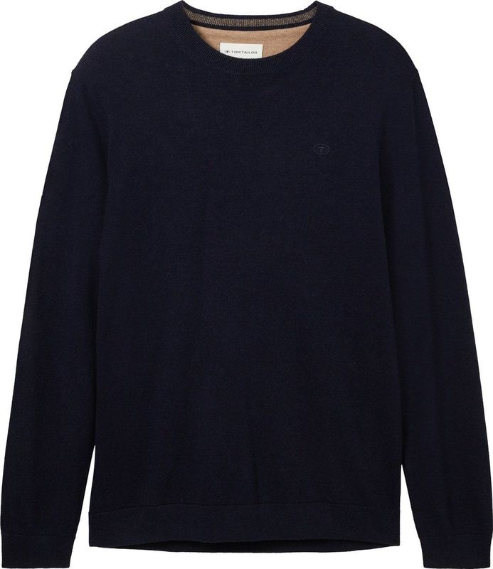 Navy Melange - Pullover - 100% Bovenmateriaal - Regular Fit