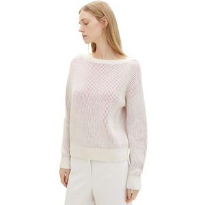 Tom Tailor Dames-Pull--35159 offwhite-Maat L